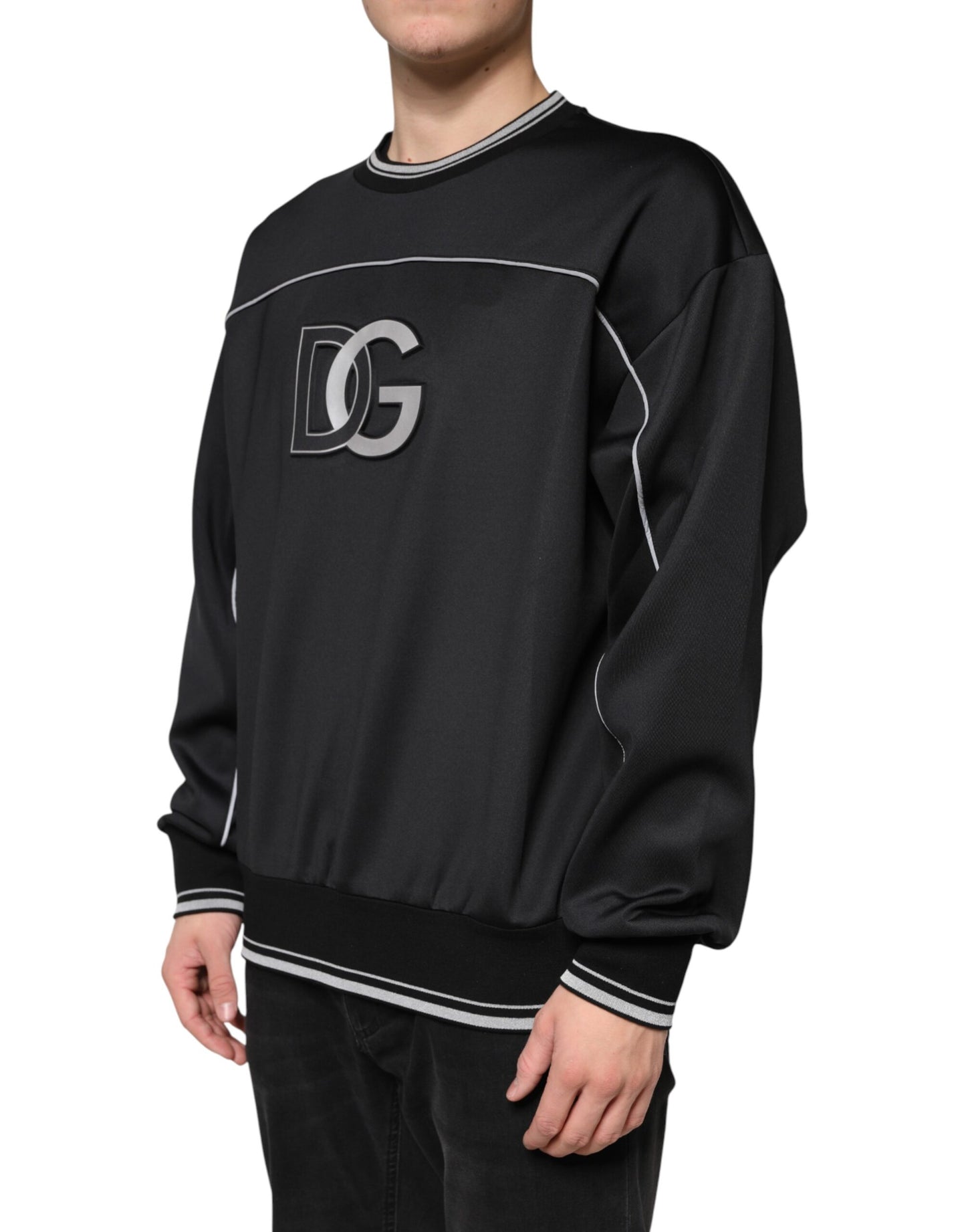 Black DG Logo Crew Neck Sweatshirt Sweater