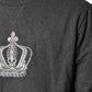 Gray Crown Crew Neck Men Sweatshirt Sweater