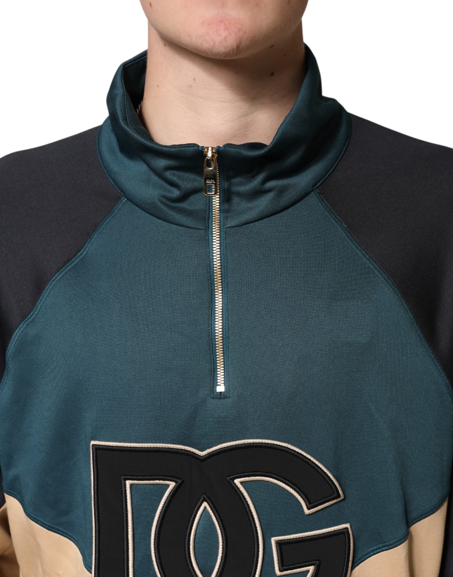 DG Mock Neck Sweatshirt Sweater  Multicolor