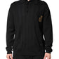 Black Crest Long Sleeve Men Pullover Sweater