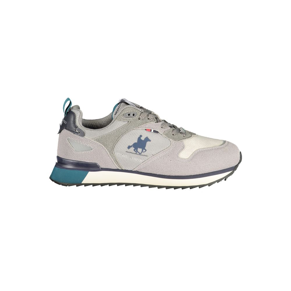 Gray Polyester Men Sneaker