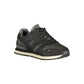 Black Polyester Men Sneaker
