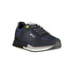 Blue Polyester Men Sneaker