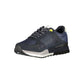 Blue Polyester Men Sneaker
