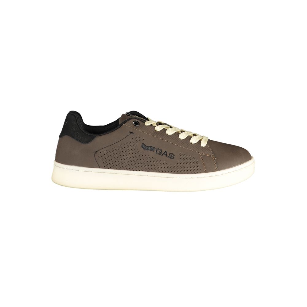 Marrone Polyurethane Men Sneaker
