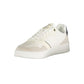 White Polyester Men Sneaker