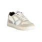 White Polyurethane Women Sneaker