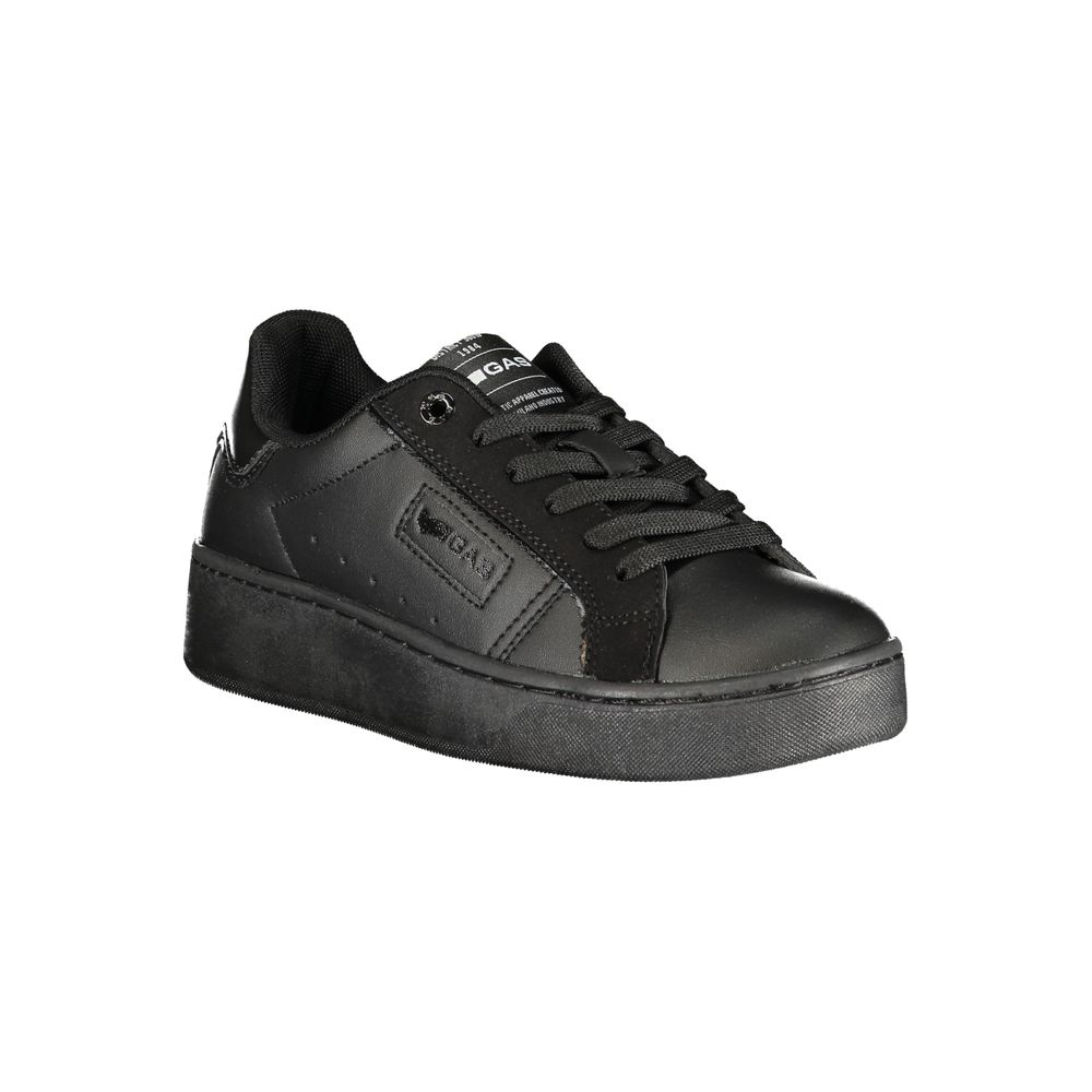 Black Polyurethane Women Sneaker