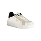 White Polyurethane Women Sneaker