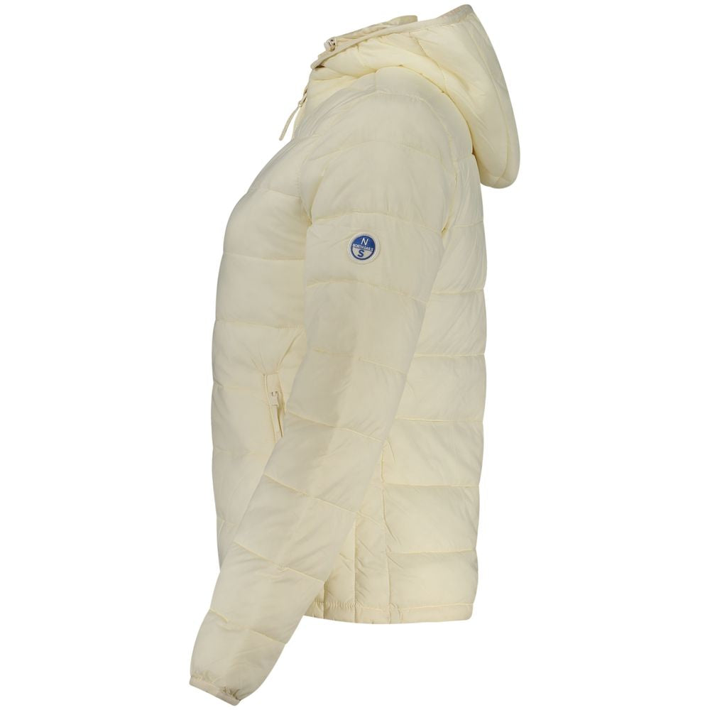 White Polyester Women's Jacket