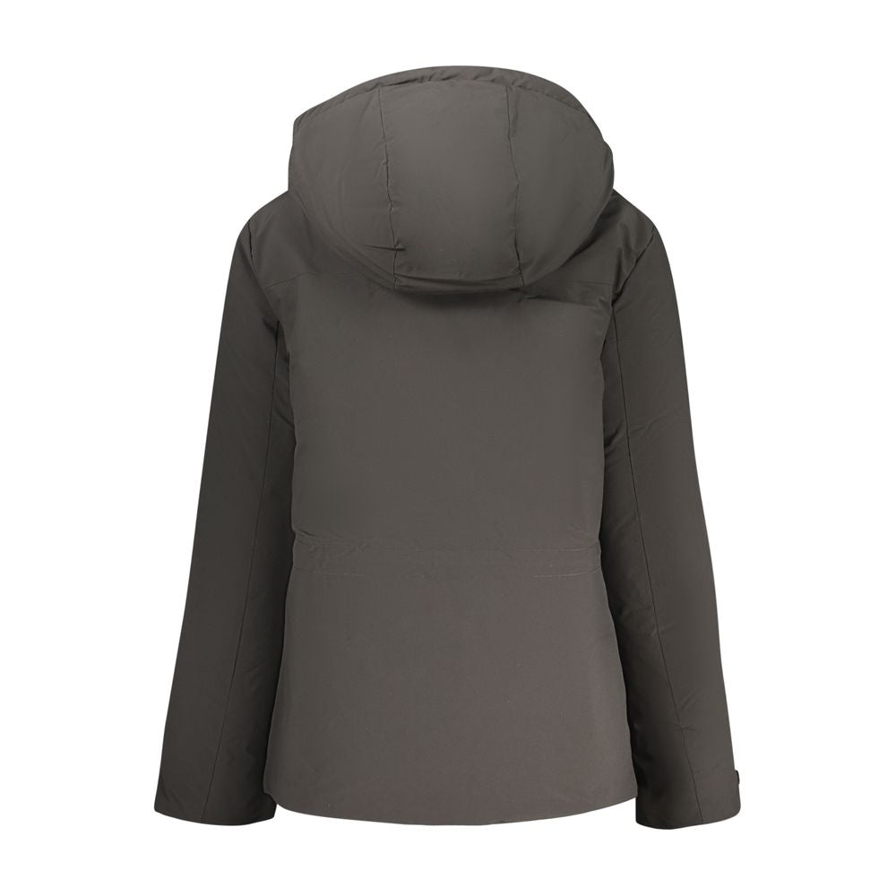 Black Polyester Women Jacket