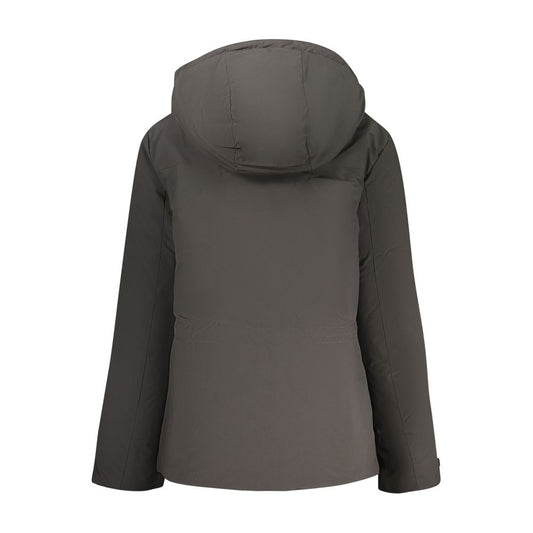 Black Polyester Women Jacket