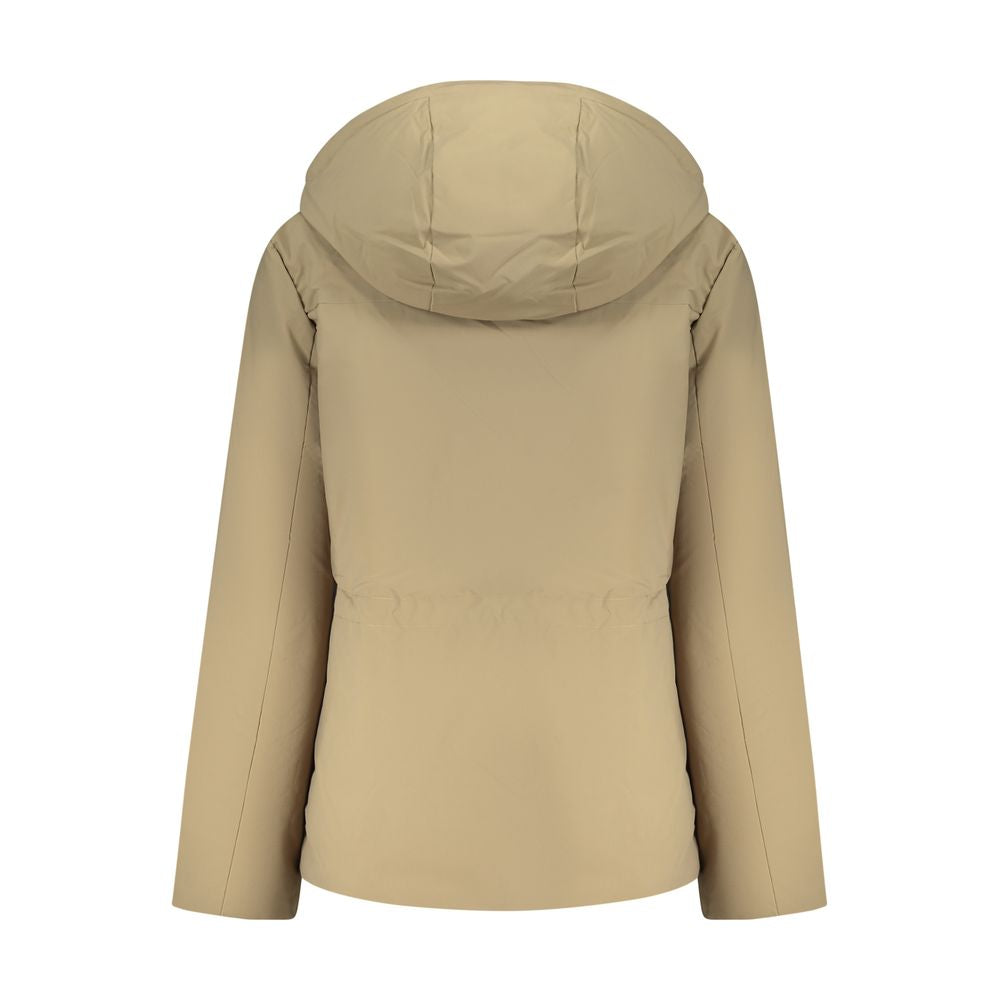 Marrone Polyester Women's Parka Jacket