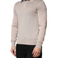 Beige Cashmere Collared PoloPullover  Sweater