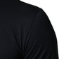 Dark Blue Cotton Henley Long Sleeves T-Shirt
