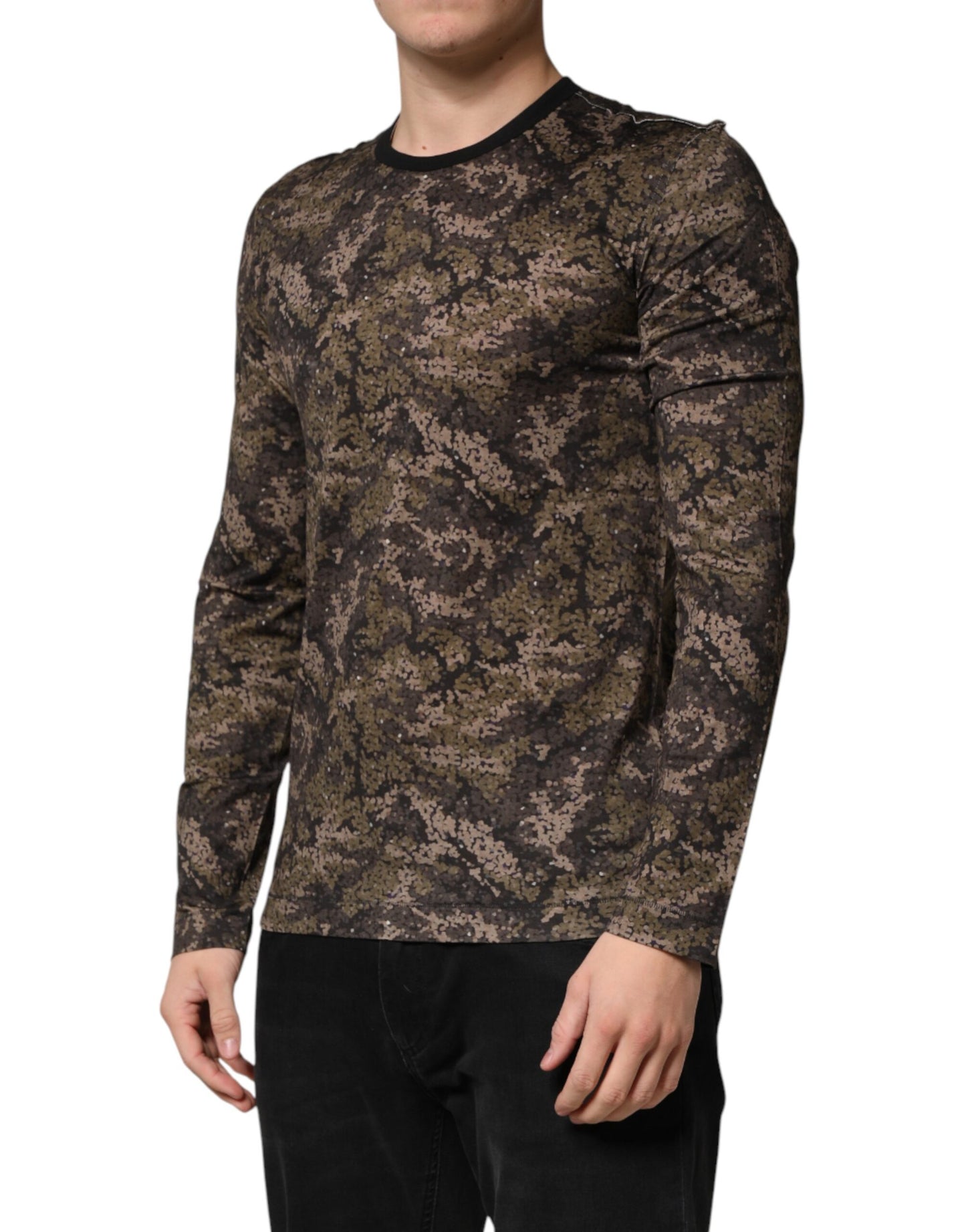 Multicolor Camouflage Long Sleeves T-shirt