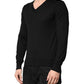 Black Cashmere V-Neck Men Pullover Sweater