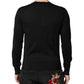 Black Cashmere V-Neck Men Pullover Sweater