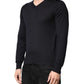Black Cashmere V-Neck Men Pullover Sweater