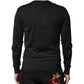 Black Cashmere Buttoned Men Cardigan Sweater