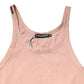 Pink Sleeveless Round Neck Tank Top  T-shirt