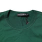 Green Logo Plaque Cotton Crew Neck T-shirt