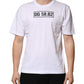 White Graphic Cotton Men Crew Neck T-shirt