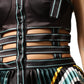 Multicolor Sleeveless A-line Dress