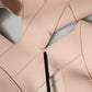 Beige Leather Short Sleeves Sheath Mini Dress