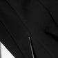 Black Viscose Bodycon Sheath Midi Dress