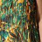 Multicolor Tropical Print Fringe Maxi Dress