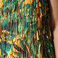 Multicolor Tropical Print Fringe Maxi Dress
