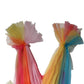 Multicolor Nylon Tiered Tulle Midi Dress