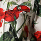 White Floral Print Cotton Jumpsuit Dress