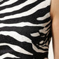 Black White Zebra Sleeveless A-line Dress