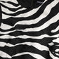 Black White Zebra Sleeveless A-line Dress
