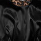 Black Satin Sheath Midi Cap Sleeves Dress