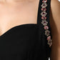 Black Embellished Bodycon Long Gown Dress