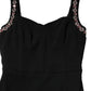 Black Embellished Bodycon Long Gown Dress