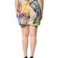 Multicolor Graffiti HighWaist Bermuda Shorts