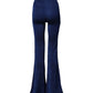 Navy Blue HighWaist Flare Leg Trouser Pants