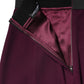 Maroon Mid Waist Pencil Cut Midi Skirt