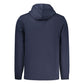 Blue Cotton Men Hoodie