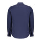 Blue Cotton Men Shirt