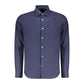 Blu Cotton Mens Shirt