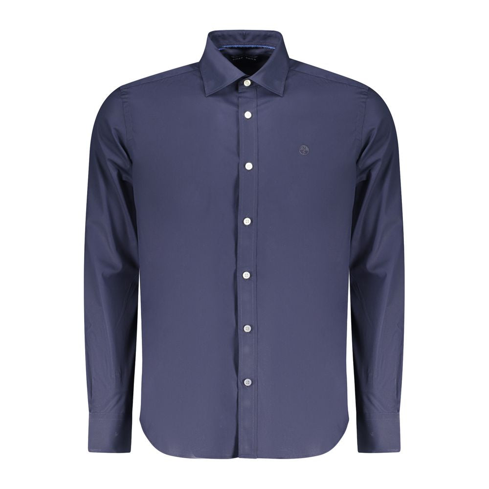 Blu Cotton Mens Shirt