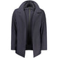 Blue Polyester Men's Jacket