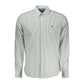 Green Cotton Men Shirt