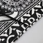 Black Bandana Print Silk Neck Foulard Scarf