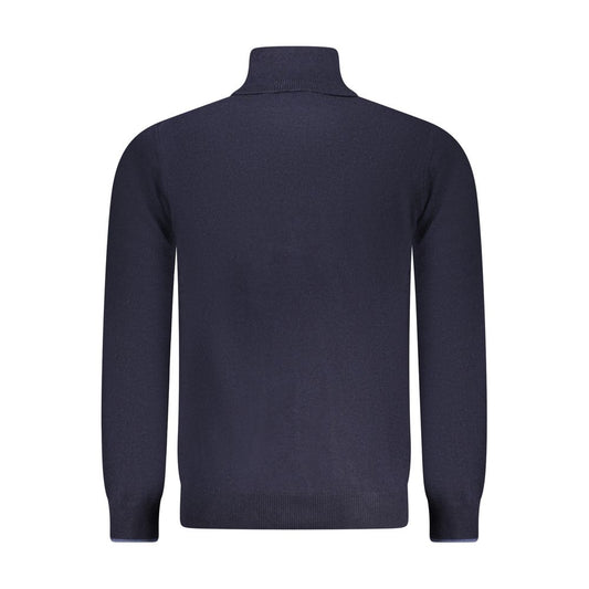 Blue Polyamide Men's Sweater
